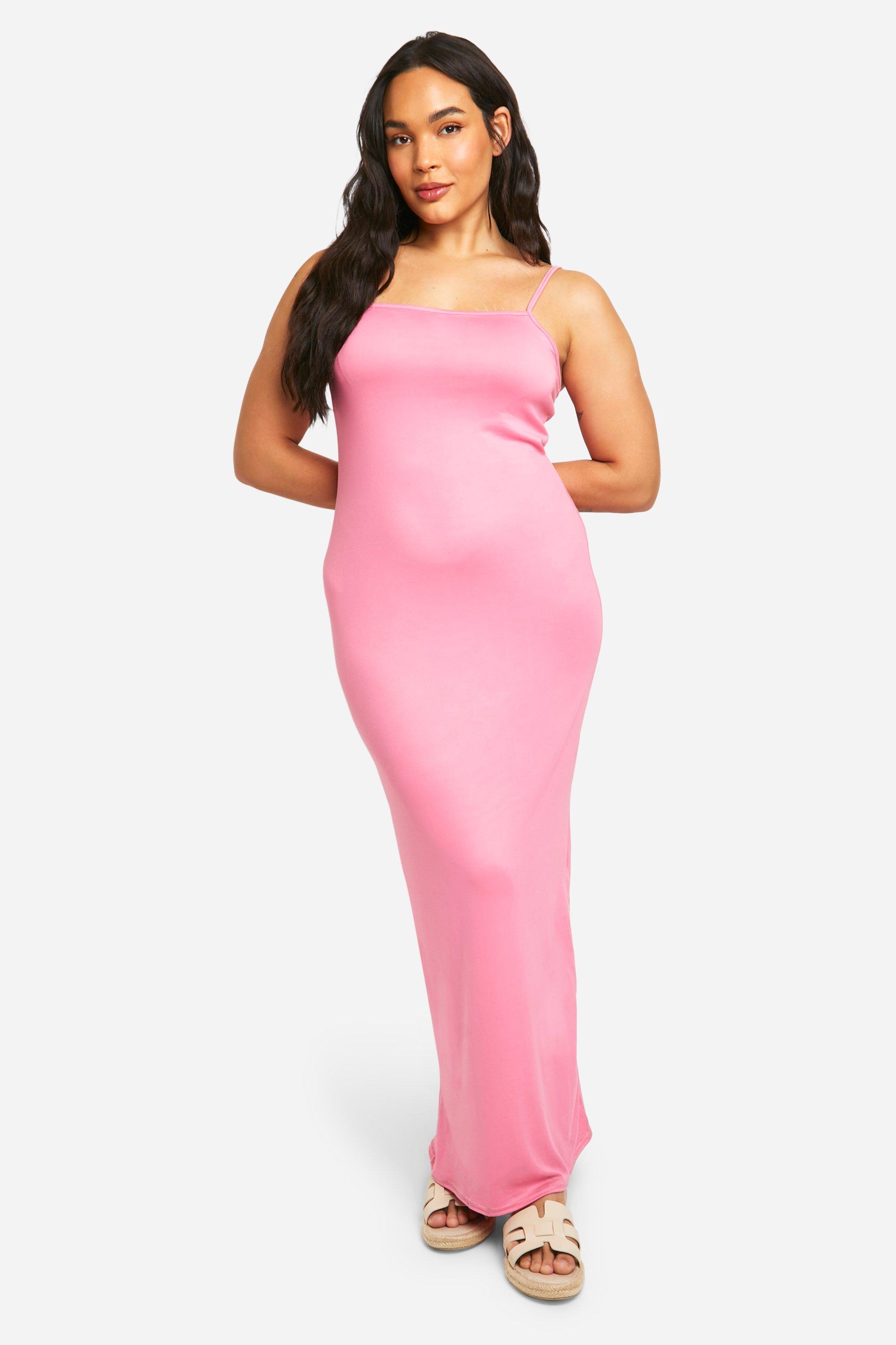Light pink maxi dress plus size online